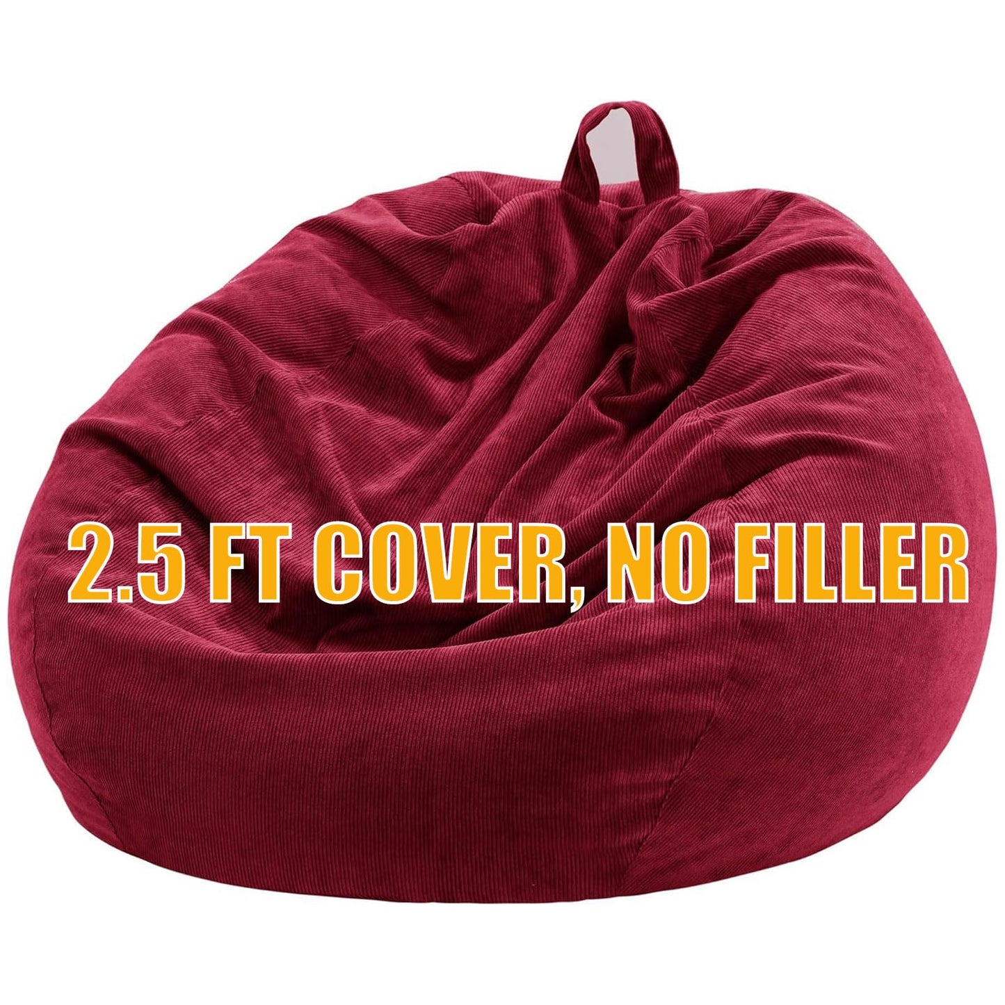 Nobildonna Bean Bag Chair Cover (No Filler) for Kids Beanbag Stuffed Animal Storage Without Filling Plush Toys Holder and Organizer Soft Premium