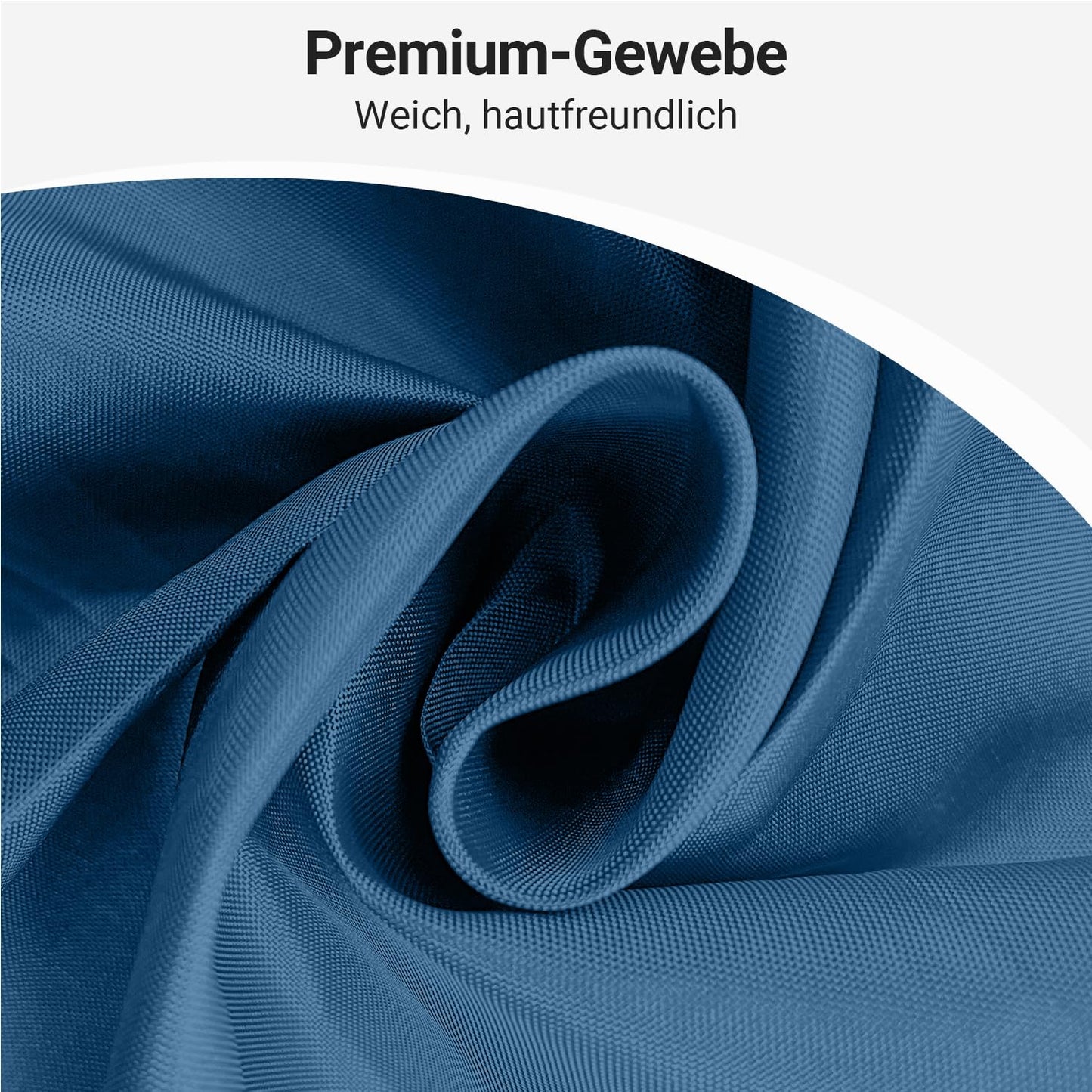 Lerores Shower Curtain, 120 x 200 cm, Dark Blue, Weighted Hem, Anti-Mould Textile, Water-Repellent