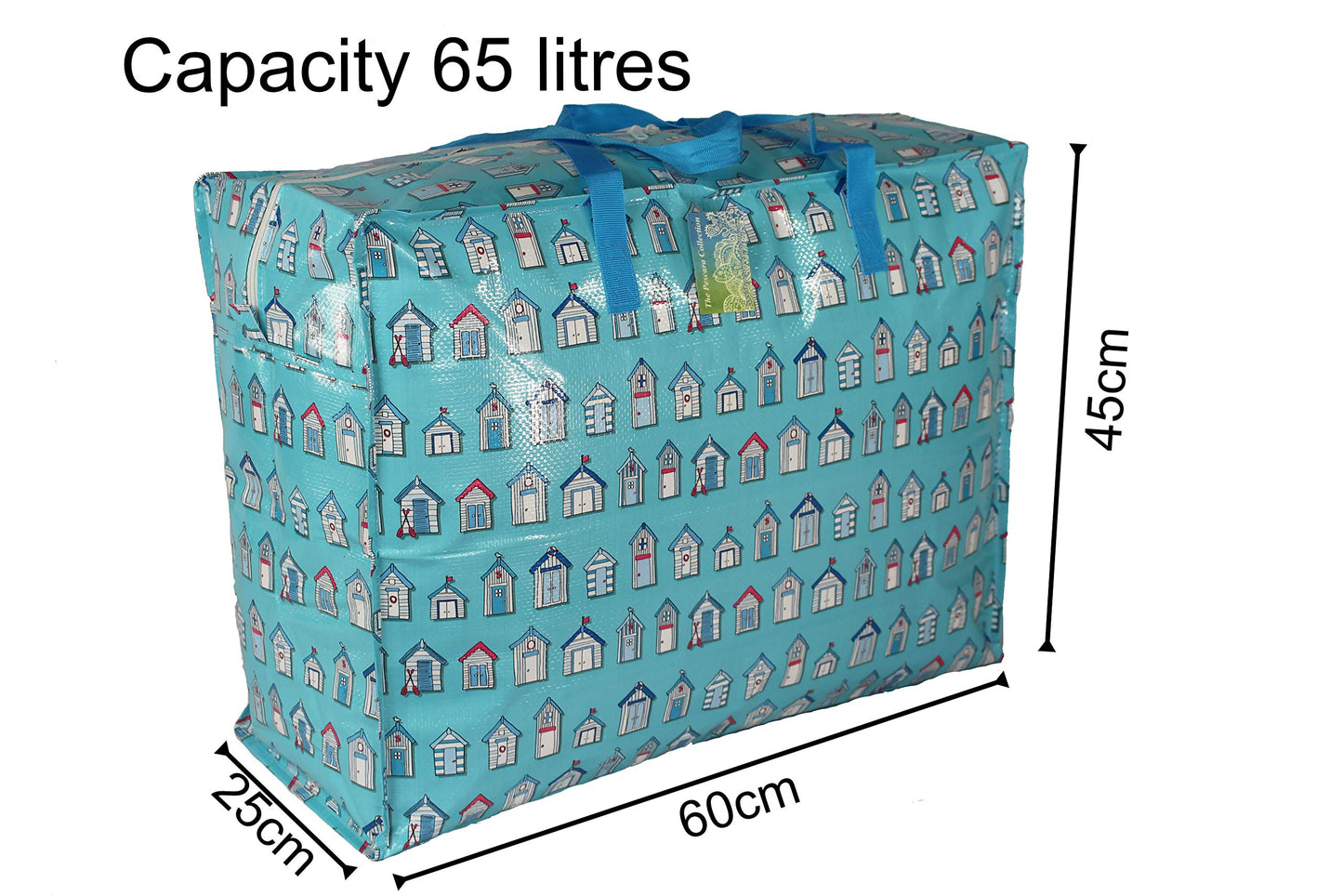 Extra Large Storage Bags, 65 ltr, Blue Beach huts