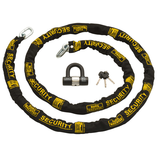 Burg-Wachter Sold Secure Gold Bike Chain & Lock Kit, Black, 3M