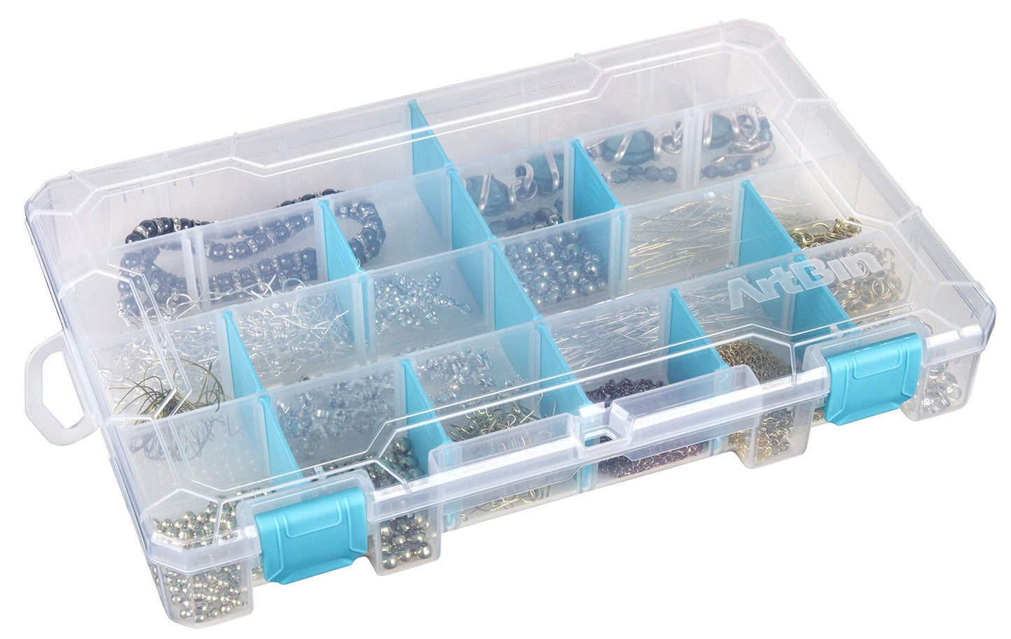 ArtBin 6847AG ZERUST Anti-Tarnish Box, 4 Compartment, Medium (10.75" x 7.375")