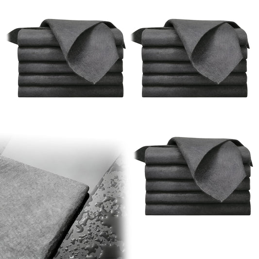 Uoxmiy 15 PCS Thick Magic Cleaning Cloths, 30x30CM Reusable Magic Cleaning Cloths for Glass,Washable Microfiber Cleaning Rag Duster for Home Window