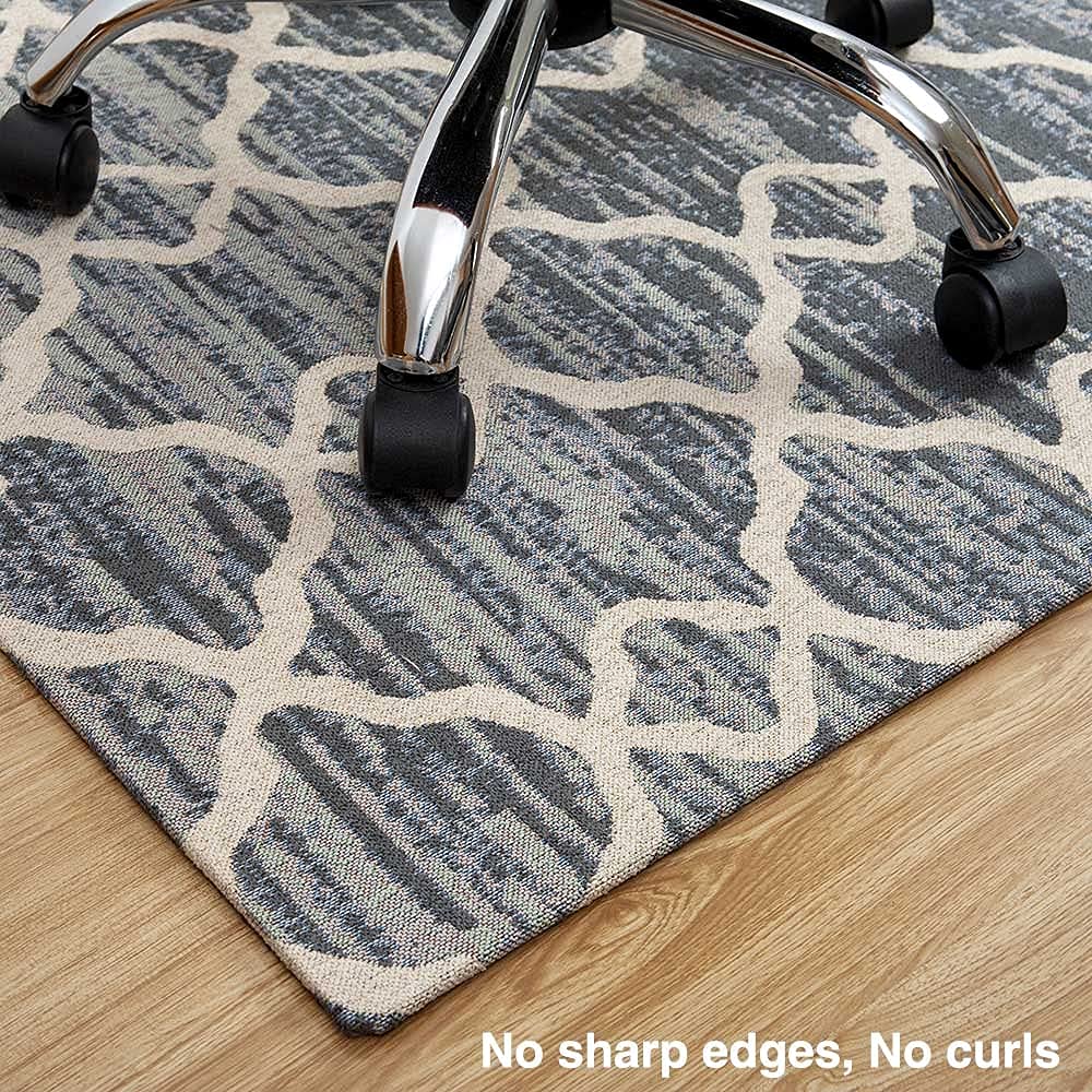 Luxury Office Chair Mat for Carpeted Floor, Desk Mat hardwood floors, 136x100cm Chair Mat Protector Carpet for Home Office, protects floors