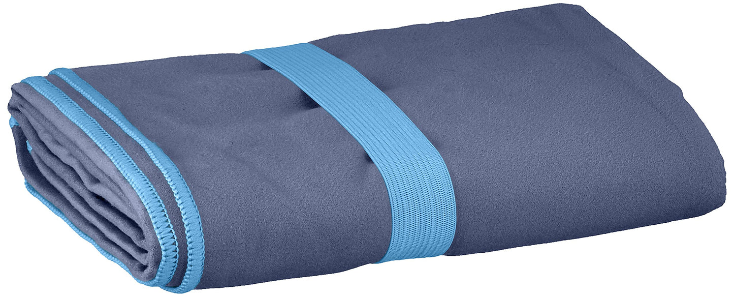 Playshoes Unisex Multifunctional Towel, Microfibre Bath Towel Portable Blanket, Navy, 70 x 140 cm