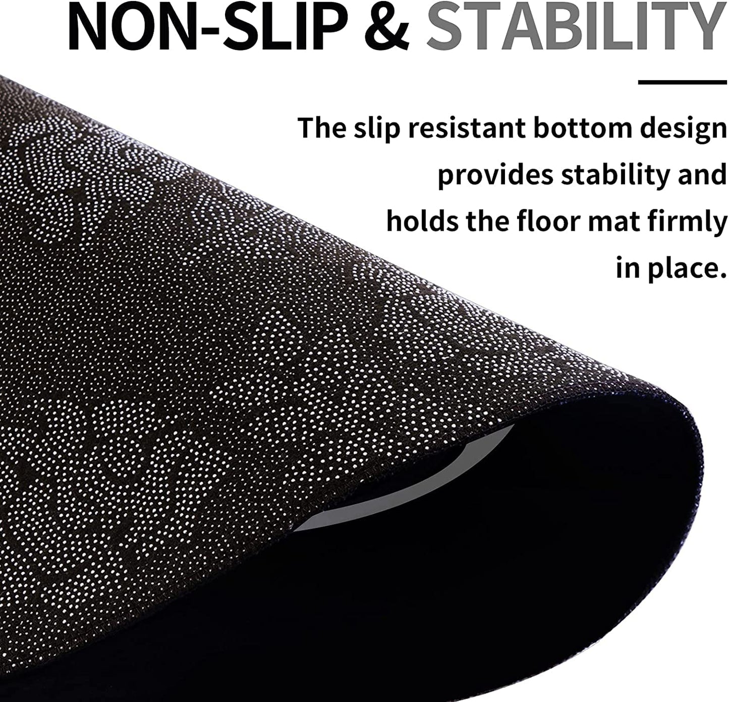 Luxury Large 115 x 115cm Gaming Office Computer Chair Mat for Hardwood Floors Carpet Wooden Floors Durable Non-slip Soft Floor Protector