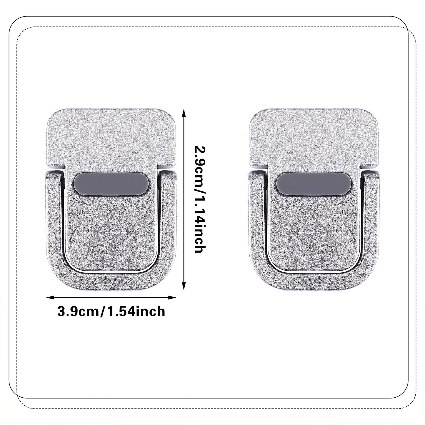 Abeillo 2PCS Portable Keyboard Riser, Self-Adhesive Mini Laptop Stand Invisible Computer Keyboard Stand for Desk, Laptop Feet Compatible with Pro/Air
