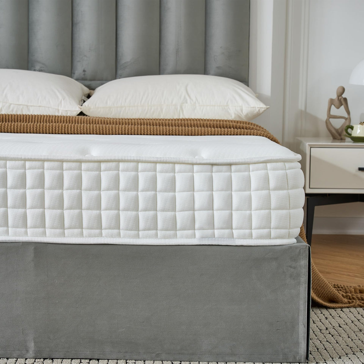 Sana Essentials Single Mattress 3FT, 7-Zone Pocket Sprung Foam Support for Comfort, Medium Firm Orthopaedic Design, Motion Isolation