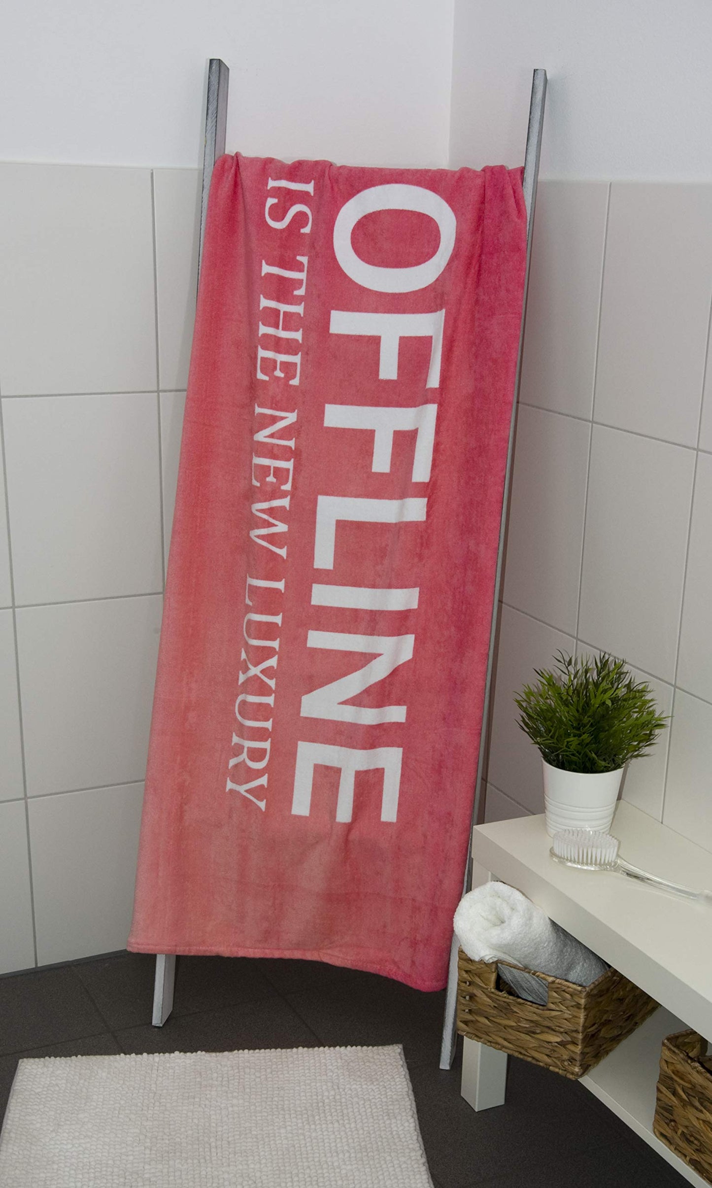 Herding Offline Velour Towel, 75 x 150 cm, Cotton/Velour, Multi-Colour