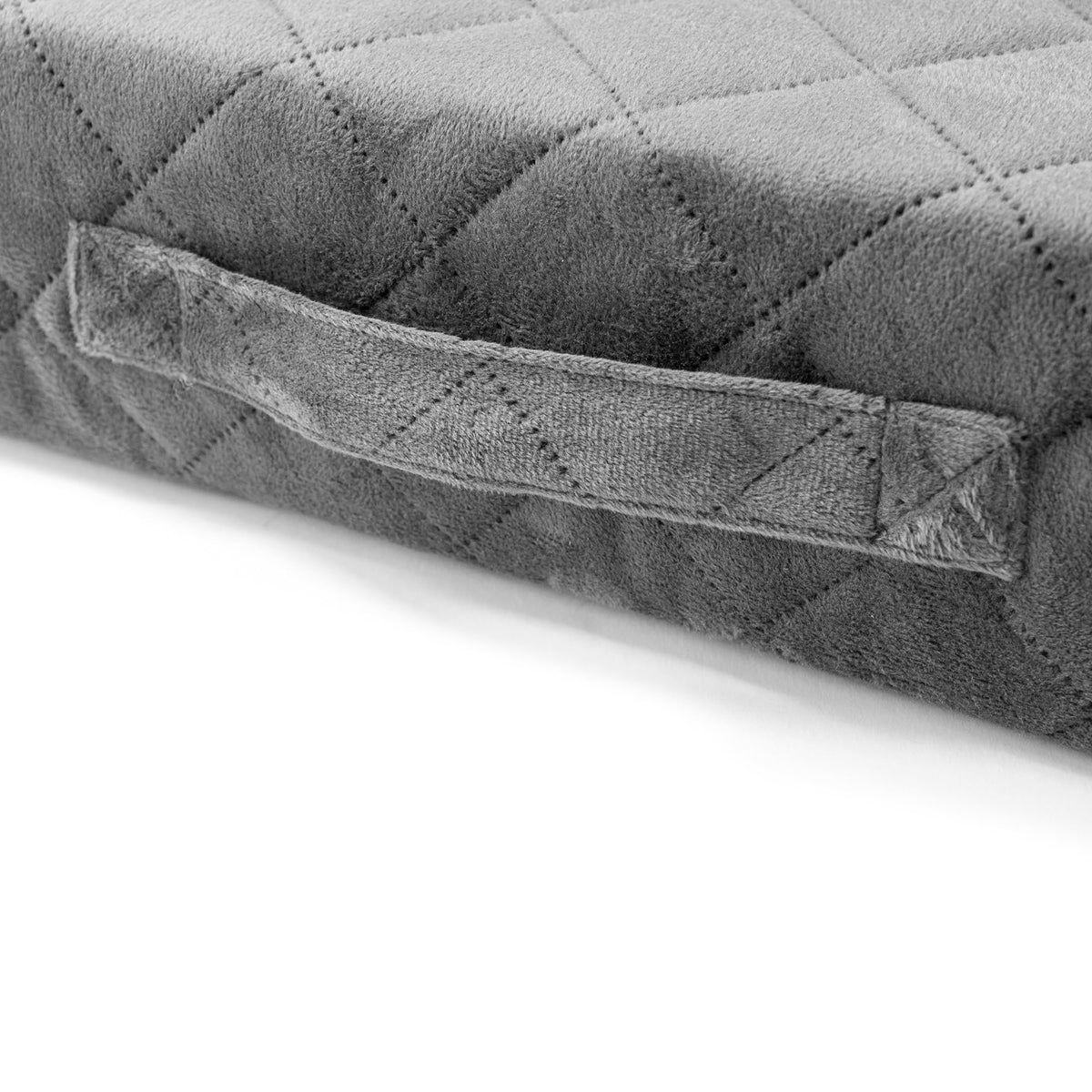 Homemate Tru-Boost Orthopaedic Support Armchair Booster Cushion Seat Chair Riser 45 x 45 x 10cm Washable Soft Quilted Velvet Feel Zipped Cover