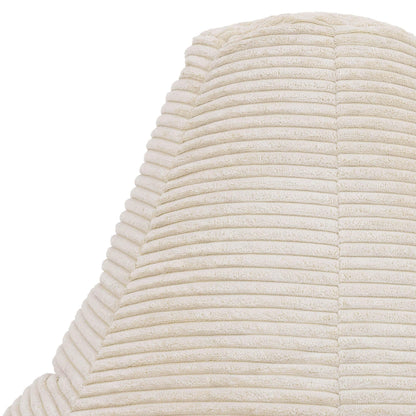 icon Dalton Large Cord Bean Bag & Footstool with Filling Included, Beige