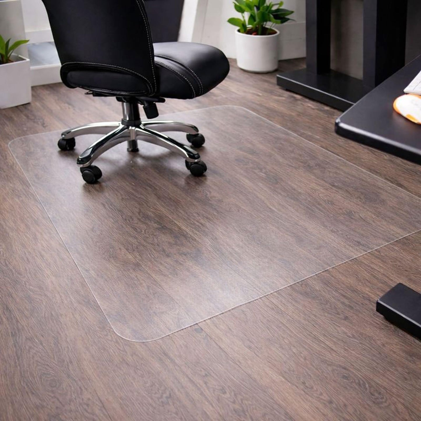Marvelux Large Polycarbonate Office Chair Mat for Hard Floors, 120 x 150cm