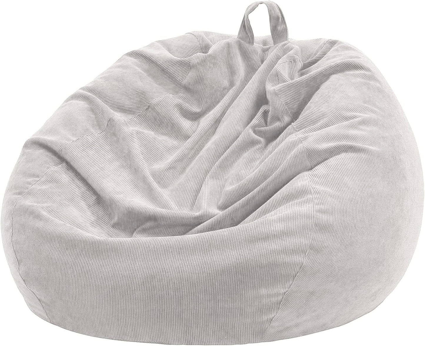 Nobildonna Bean Bag Chair Cover (No Filler) for Kids Beanbag Stuffed Animal Storage Without Filling Plush Toys Holder and Organizer Soft Premium