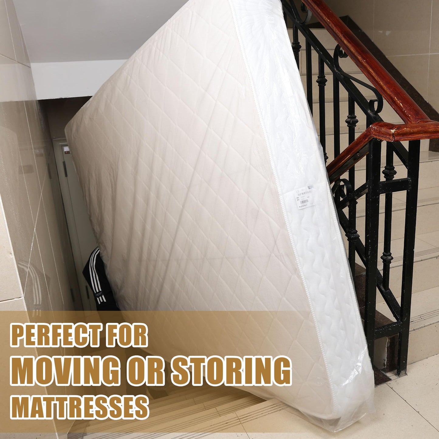 Double Mattress Cover for Moving Mattress Bags for Storage Transport