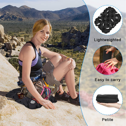 XTDMJ Inflatable Seat Cushion, Portable Travel Seat Cushion, Foldable and Lightweight, Air Seat Pad for Travel Camping Backpacking Sports Event