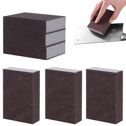 Sanding Sponges 6Pcs Carborundum Brush Emery Sponge Wet and Dry Dual-use Washing Kitchen Cleaner Tool Remove Stubborn Stain Home Dish Bathroom