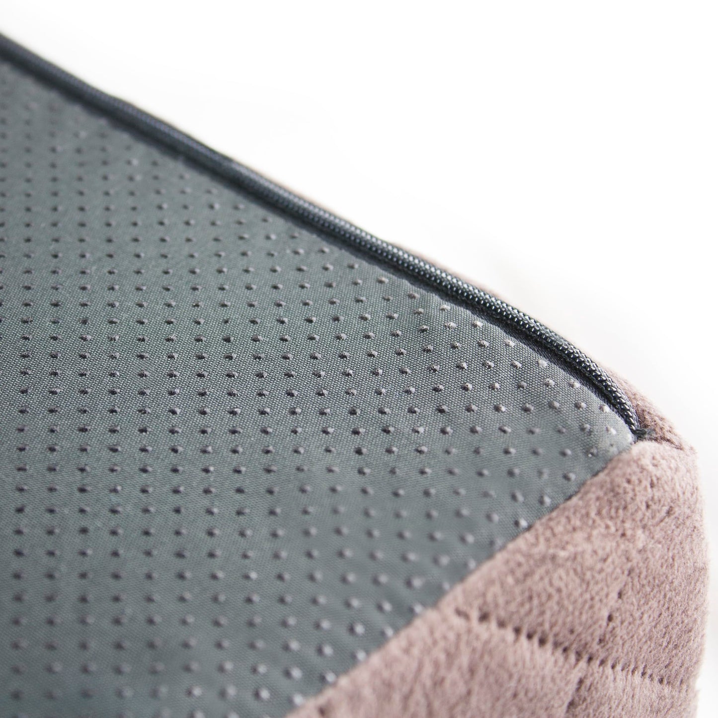 Homemate Tru-Boost Orthopaedic Support Armchair Booster Cushion Seat Chair Riser 45 x 45 x 10cm Washable Soft Quilted Velvet Feel Zipped Cover