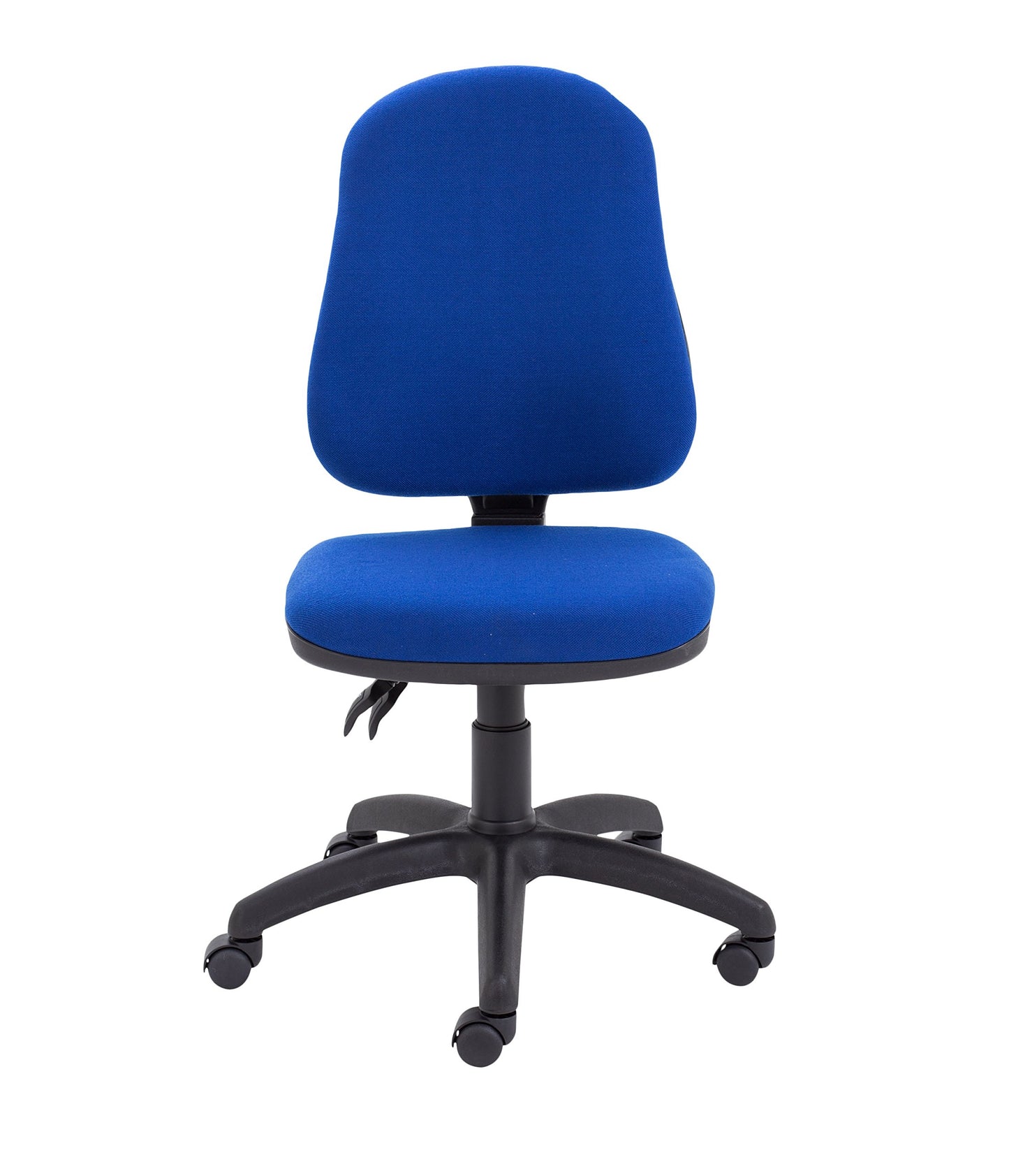 Office Hippo Small Chair Without Arms, Computer Desk With High Curved Back, Swivel + Adjustable Backrest, Home Office With Wheels, Max 115kg
