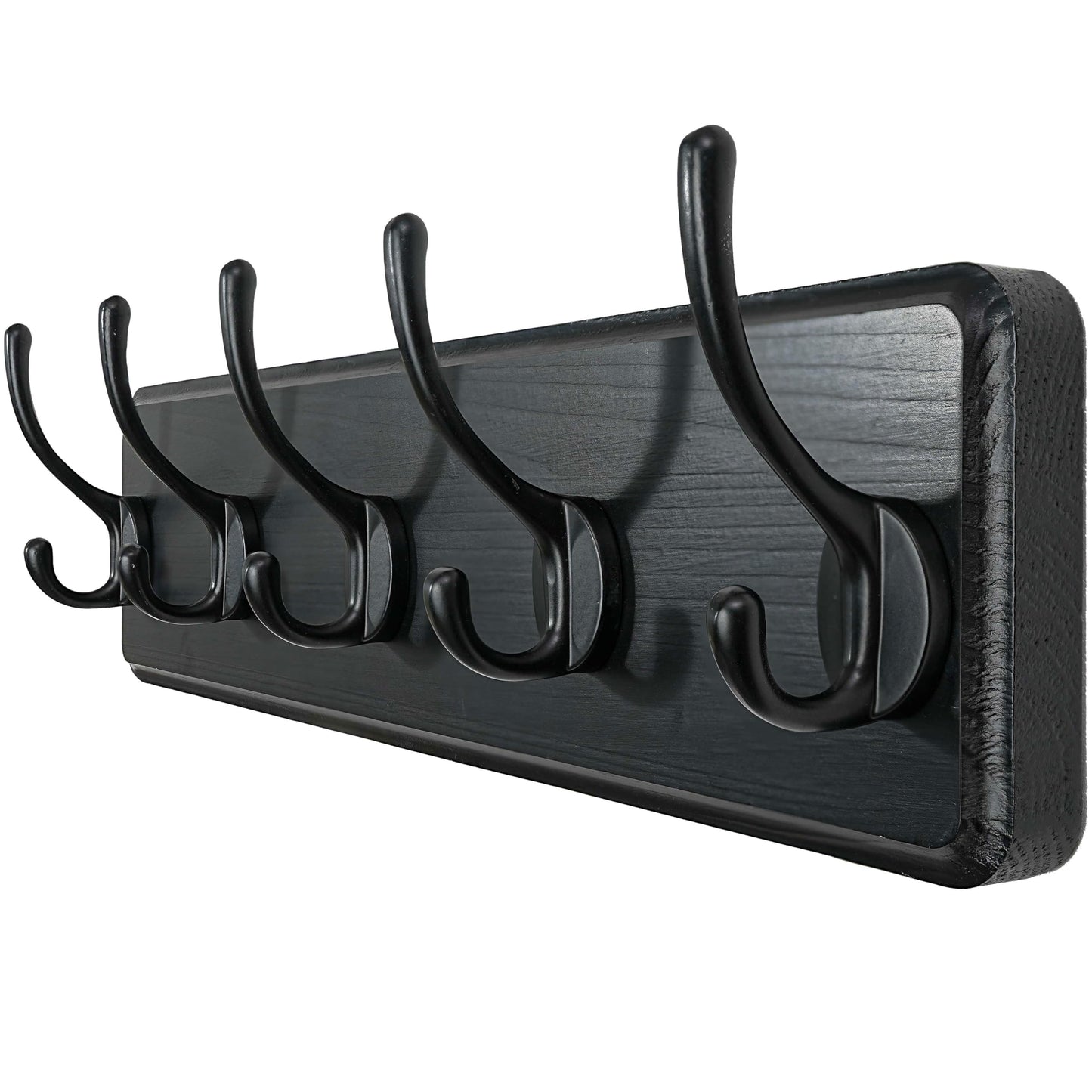 WEBI Coat Rack Wall Mount,Coat Hanger Wall,16" Hole to Hole,Coat Hooks Wall Mounted,Hook Rack,5 Hooks for Hanging