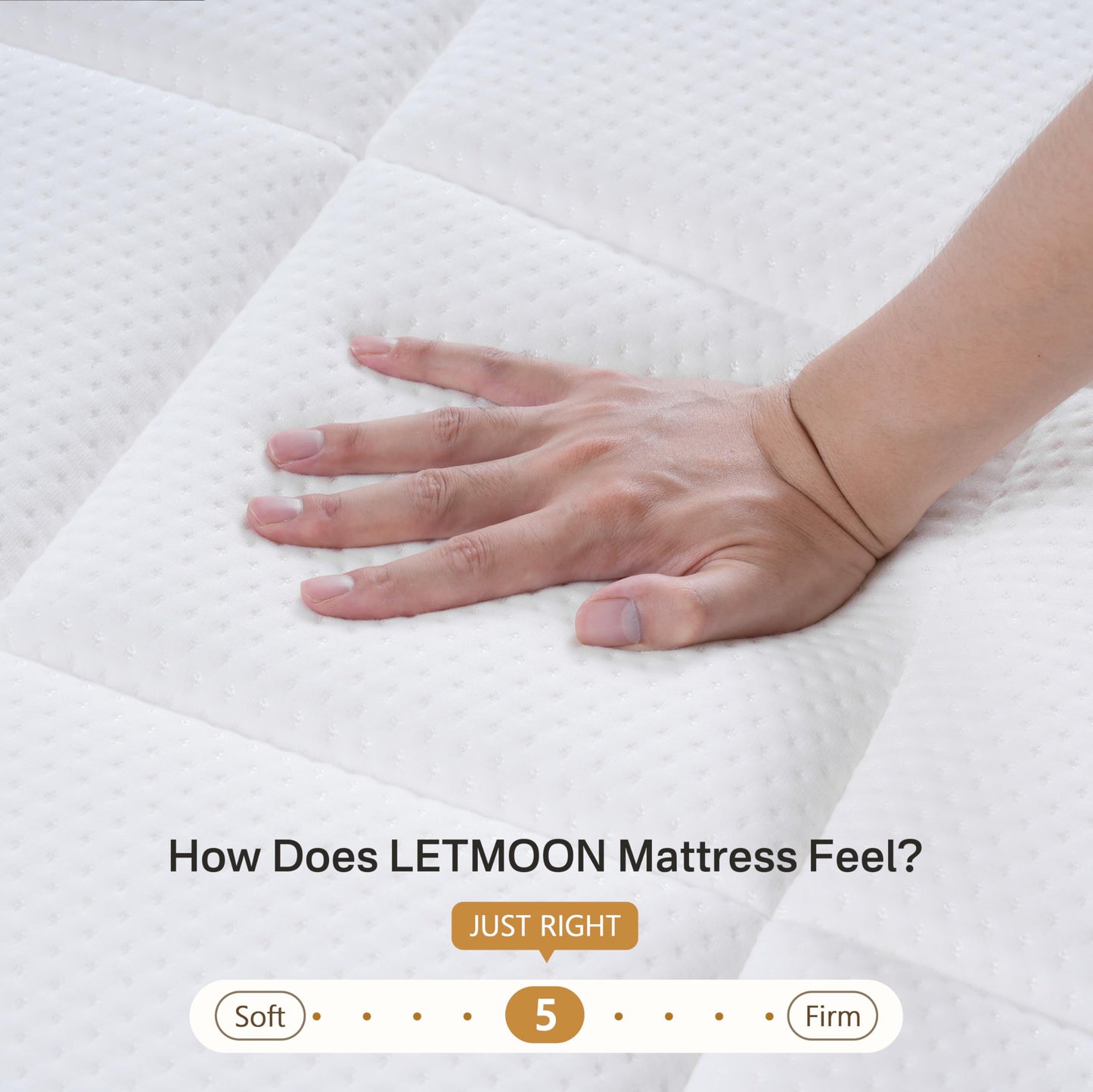 LETMOON Single Memory Foam and Pocket Sprung Hybrid Mattress