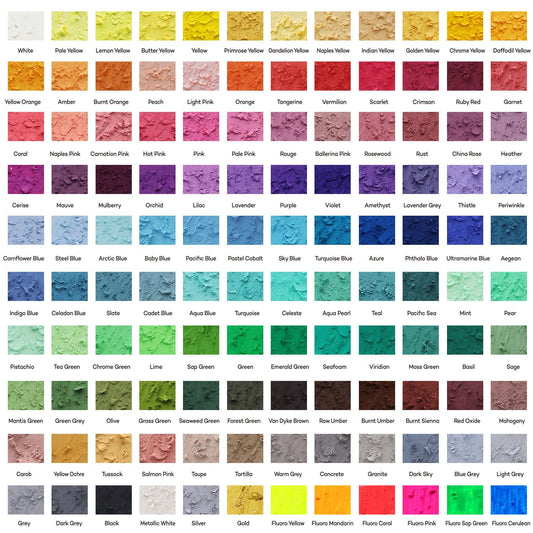 MONT MARTE Oil Pastels Signature 120pc, 120 Assorted Colors, Vibrant Oil Pastel Set, Great Blending and Layering, Ideal for Art, Craft, Coloring and