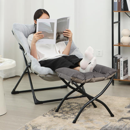 Mordchil EU 15"H Folding Ottoman, Foldable Footrest Stool, Portable Small Foot Stool for Couch, Collapsible Foot Rest Ottoman for Sofa