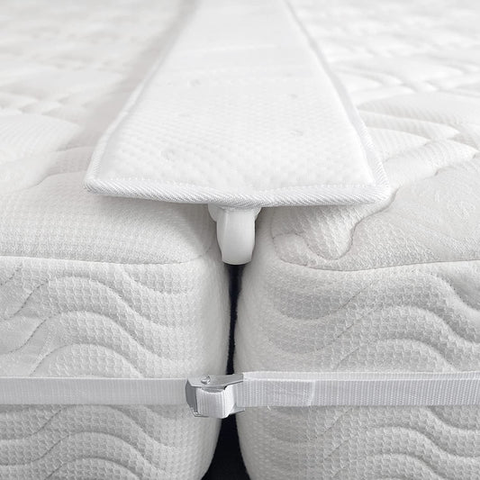 FeelAtHome 10 Inch Wide Bed Bridge Twin to King Converter Kit - Twin Bed Connector King Maker - Bed Gap Filler to Make Twin Beds Into King - Mattress