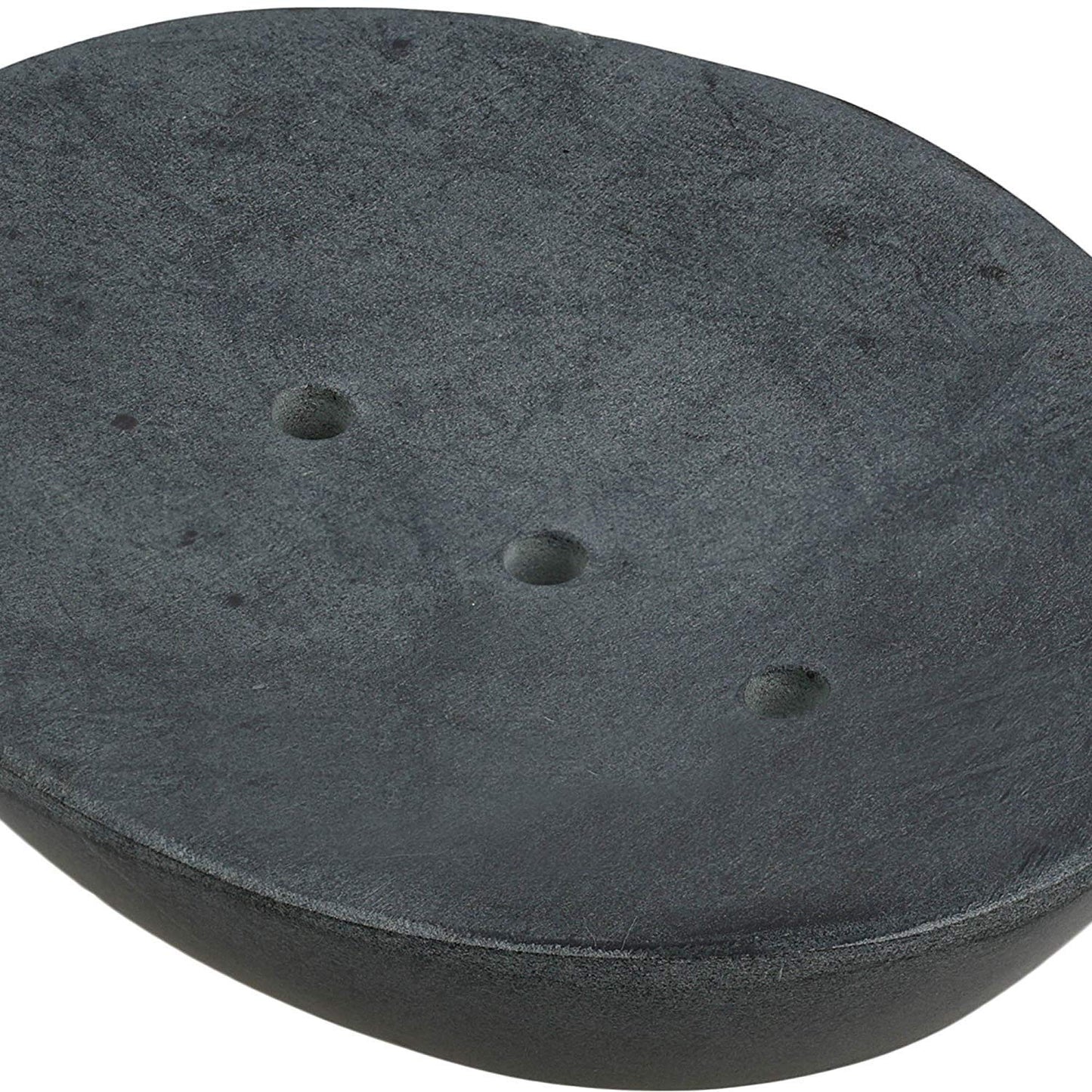 Ajuny Soapstone Soap Dish Holder with Self Drainage for Sink Bars & Sponge