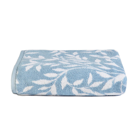 Dreams & Drapes Bathroom - Sandringham - 100% Cotton Bath Towel - 70 x 130cm in Pale Blue, (SGWBEUXPZD)