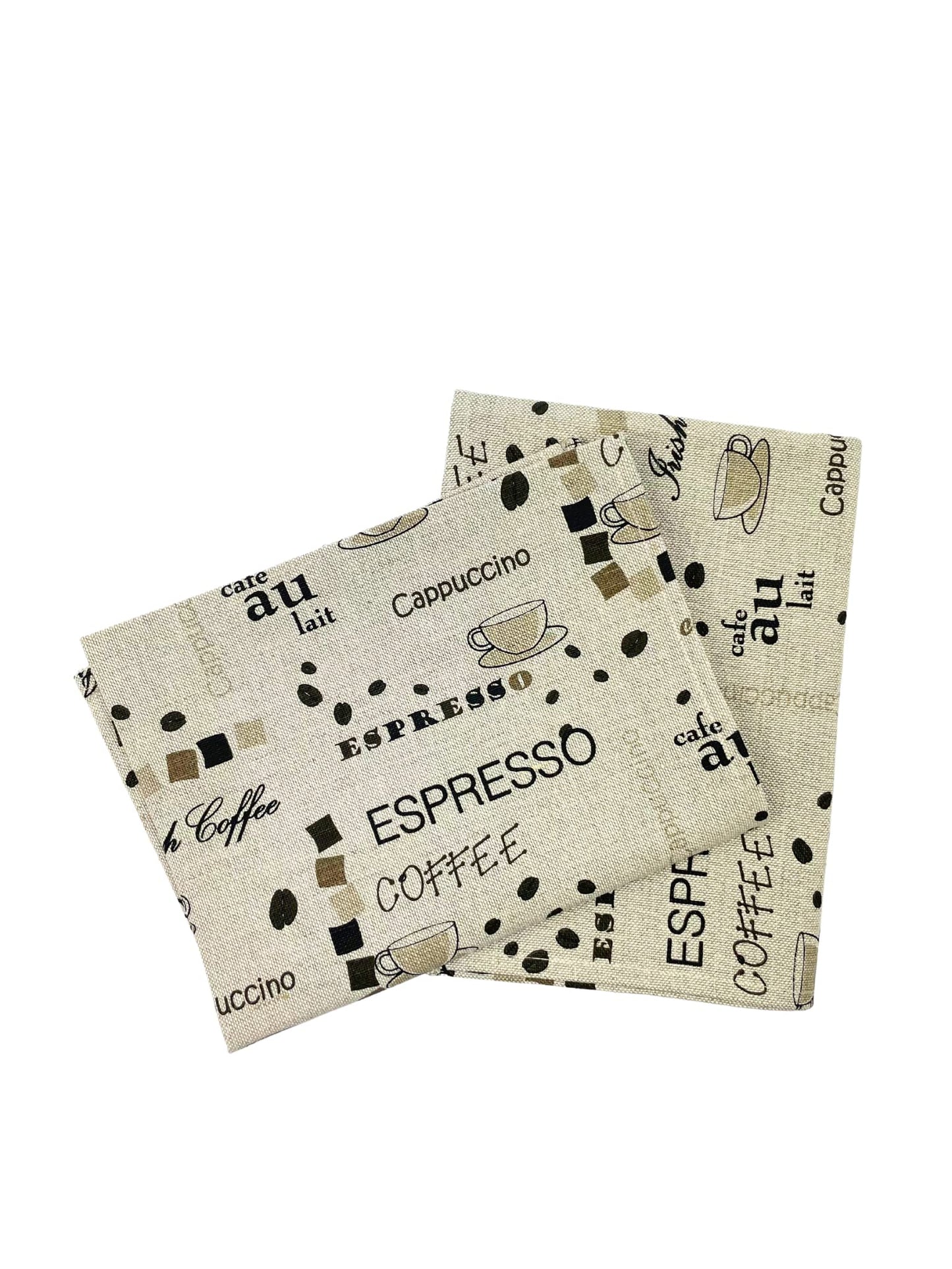 Ger3as Set of 2 Gourmet Tea Towels, Kitchen Towels, Linen Cotton Hand Towels, 50 x 70 cm, Half-Linen Stonewashed Jacquard or Printed Tea Towels