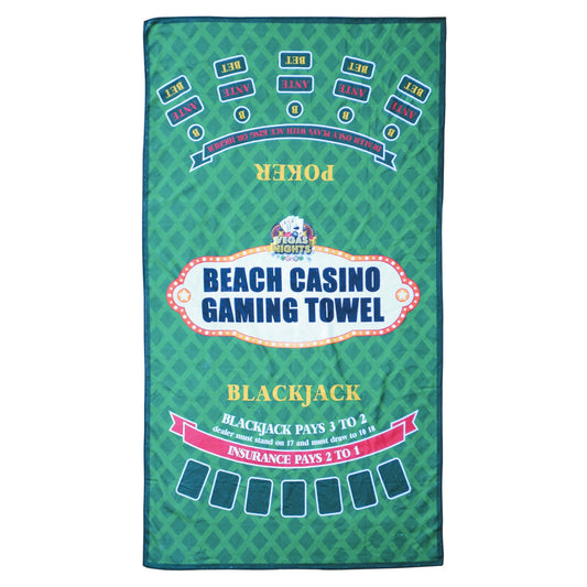 Oliphant Vegas Nights Gaming Beach Towel
