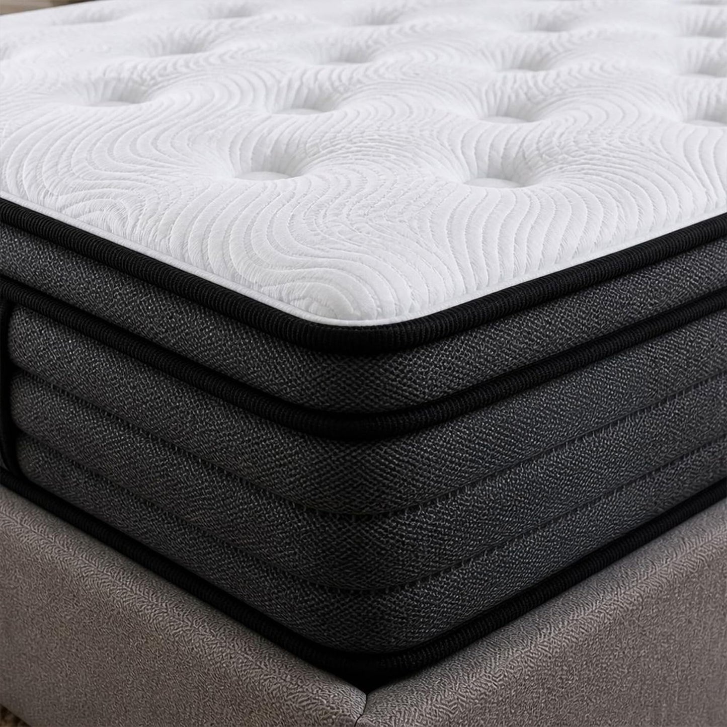 SANA SLEEP 5FT King Mattress,9 Zone Orthopedic King Mattress, Comfortable Home Pocket Spring Mattress