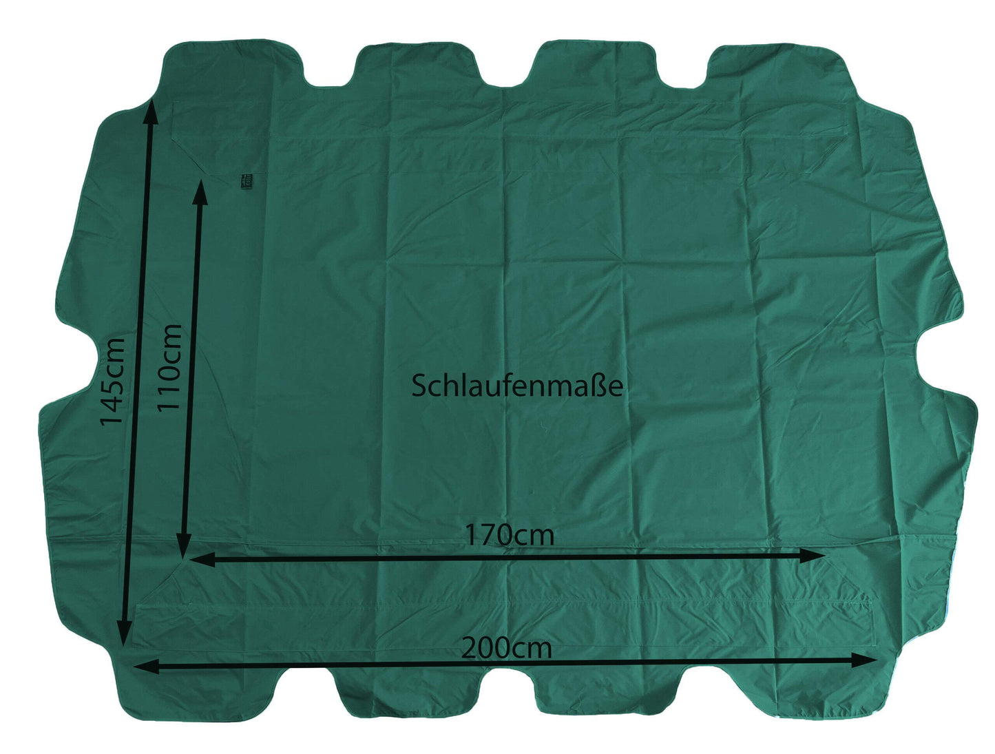 Quick-Star Replacement Roof Universal 3 Seater Swing Green Replacement Cover Sun Canopy Swing Roof