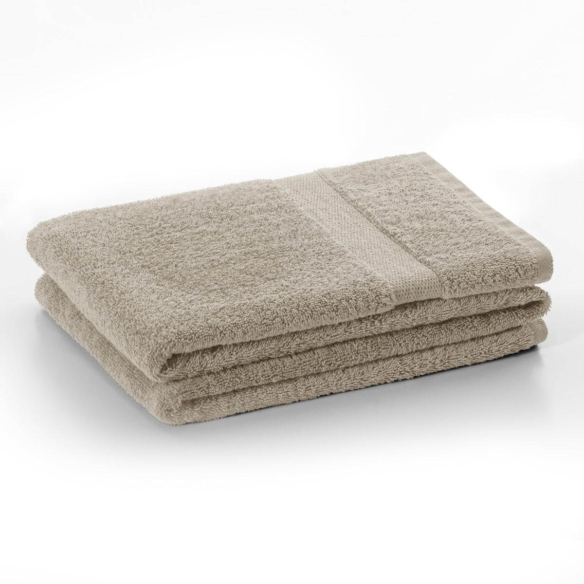 DecoKing Set of 10 Cotton Quality 525 g/m² 4 Guest Towels 30 x 50 cm 4 Hand Towels 50 x 100 cm and 2 Bath Towels 70 x 140 cm Beige Absorbent Marina