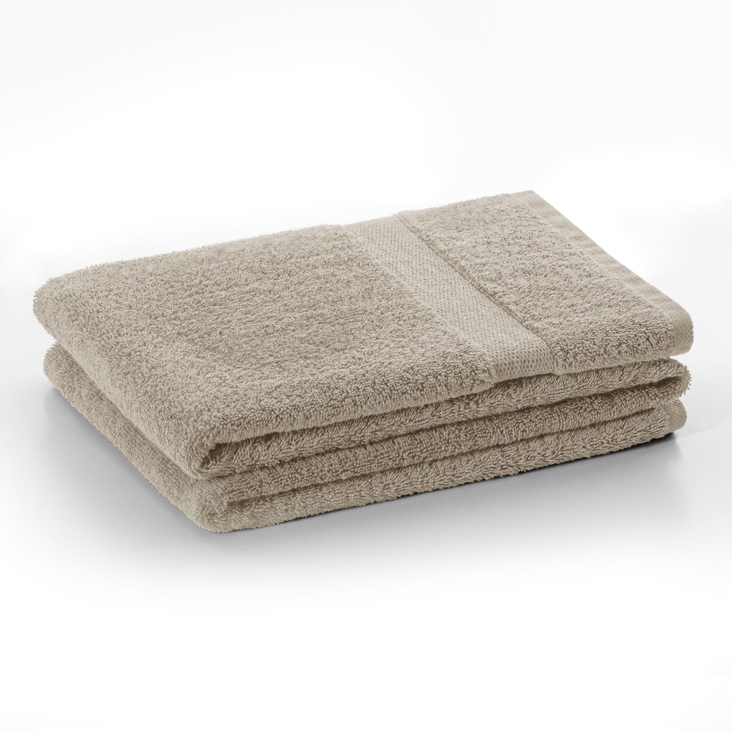 DecoKing Cotton Quality 525 g/m² Set of 4 Hand Towels 50 x 100 cm and 2 Bath Towels 70 x 140 cm Beige Absorbent Marina, Beige Marina