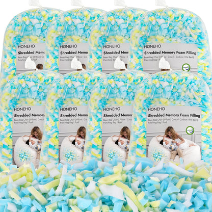 HONEHO 17.6KG Shredded Memory Foam Filling Bean Bag Chair Filler