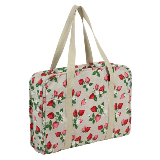 Hobby Gift Exclusive Project Case ? Sewing & Yarn Storage, Craft & Knitting Bag for Classes & Travel, 3 Plastic Pocket Inserts for Accessories &