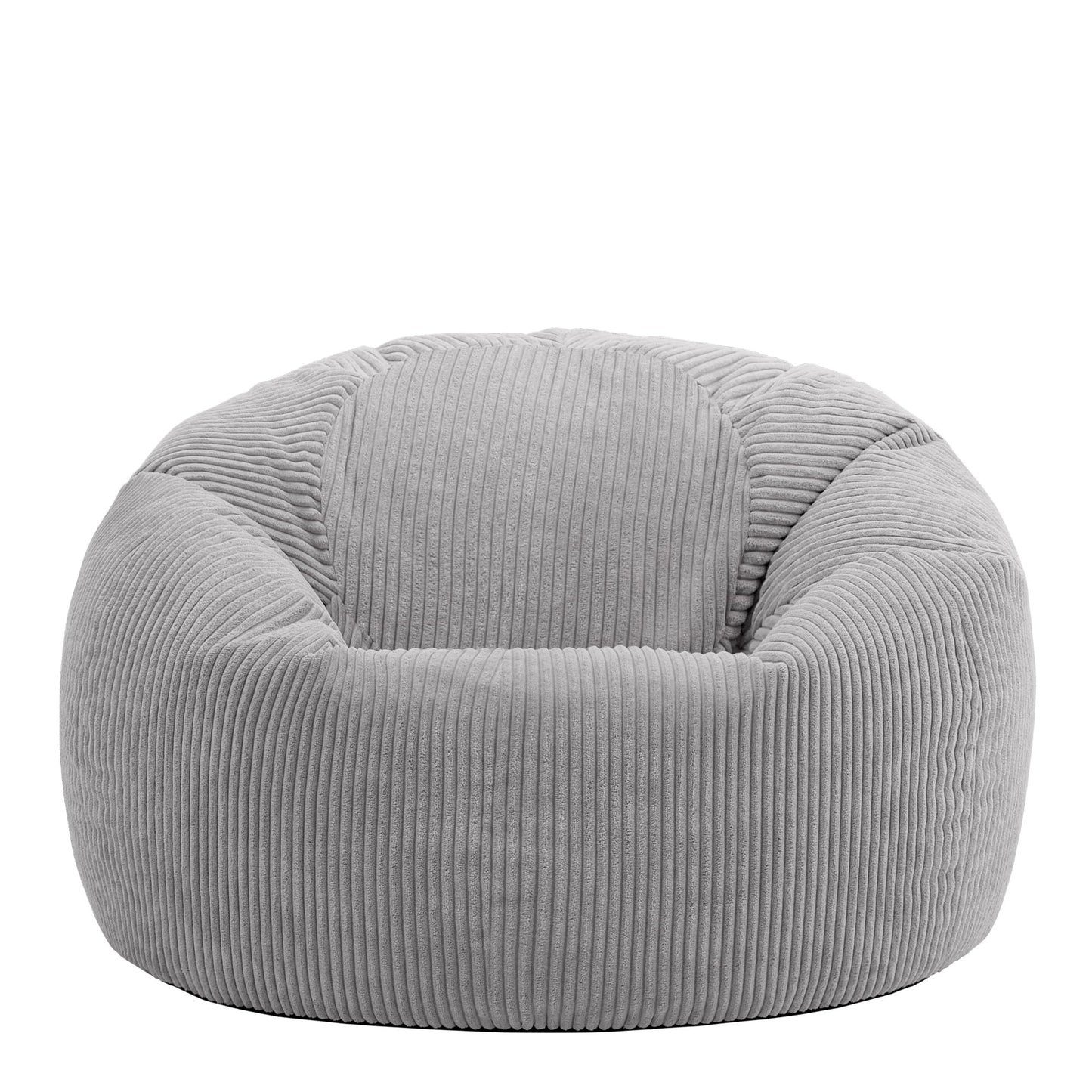 icon Kingston Cord Bean Bag with Filling Included, Grey