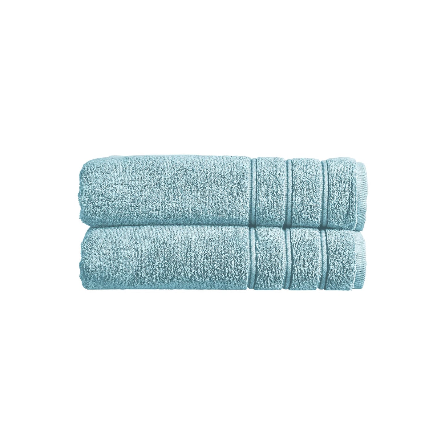Christy Antalya Large Bath Sheets | Set of 2 | 100% Turkish Cotton | 600GSM | Soft Plush Luxury Bath Towels | 90cm x 150cm | Quick Dry | Ocean Blue