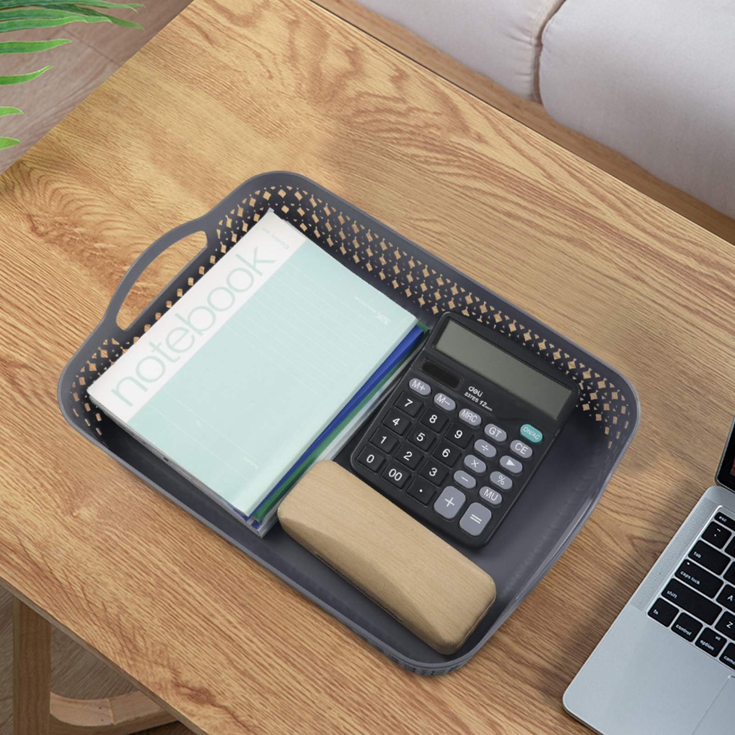 Leendines A4 Paper Trays, Plastic Storage Basket Trays Set of 6