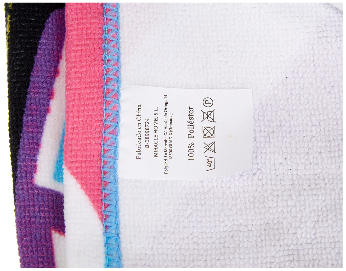 Miracle Home Aloha Microfibre Beach Towel, Multicoloured, 75 x 145 cm 15073