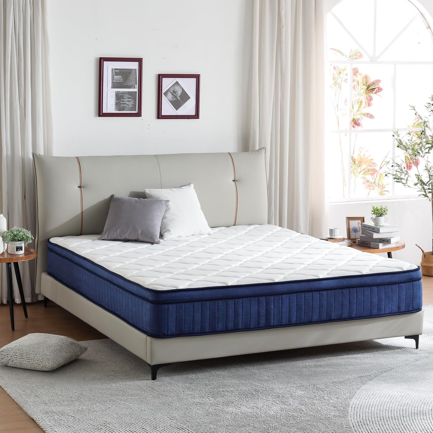 Clou&eir 190x120x25cm Small Double Memory Foam Spring Mattress