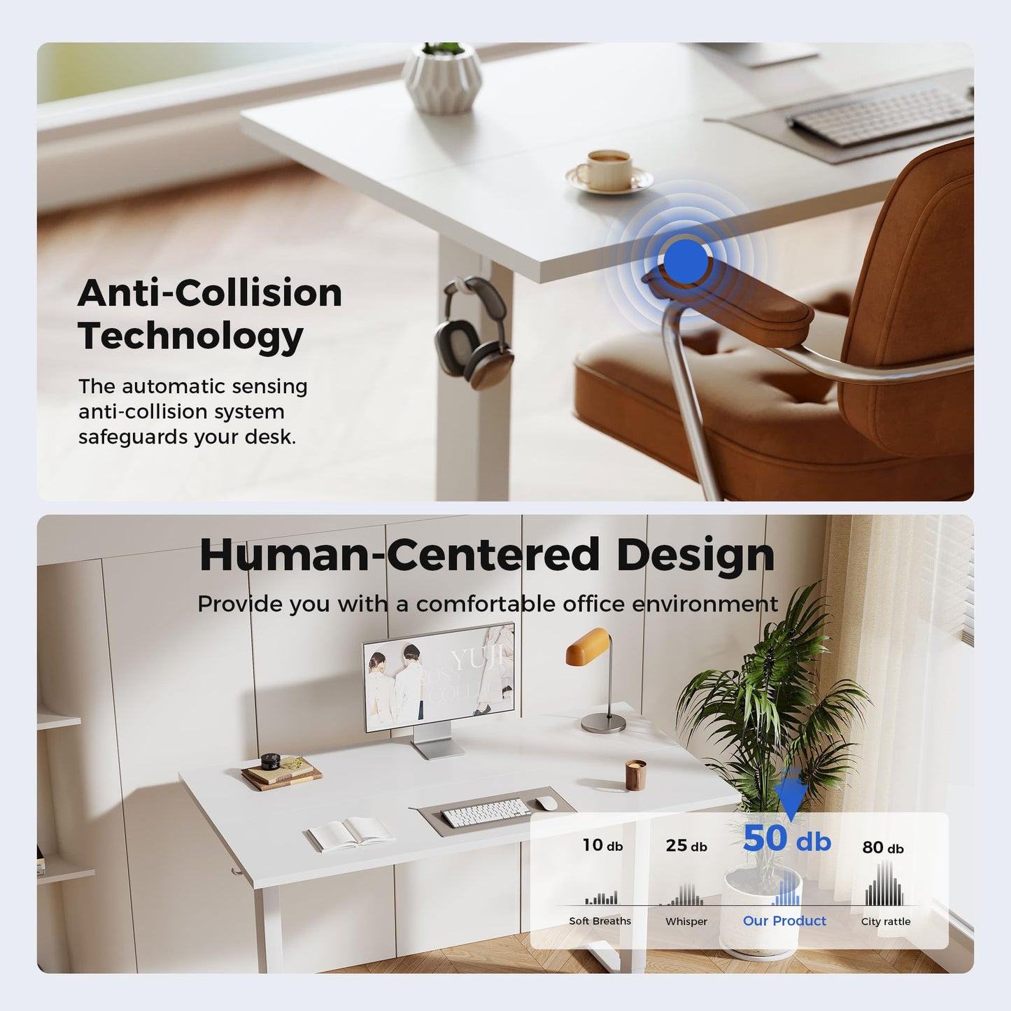 Agilestic Electric Standing Desk, 2 Memory Buttons, 160x60cm