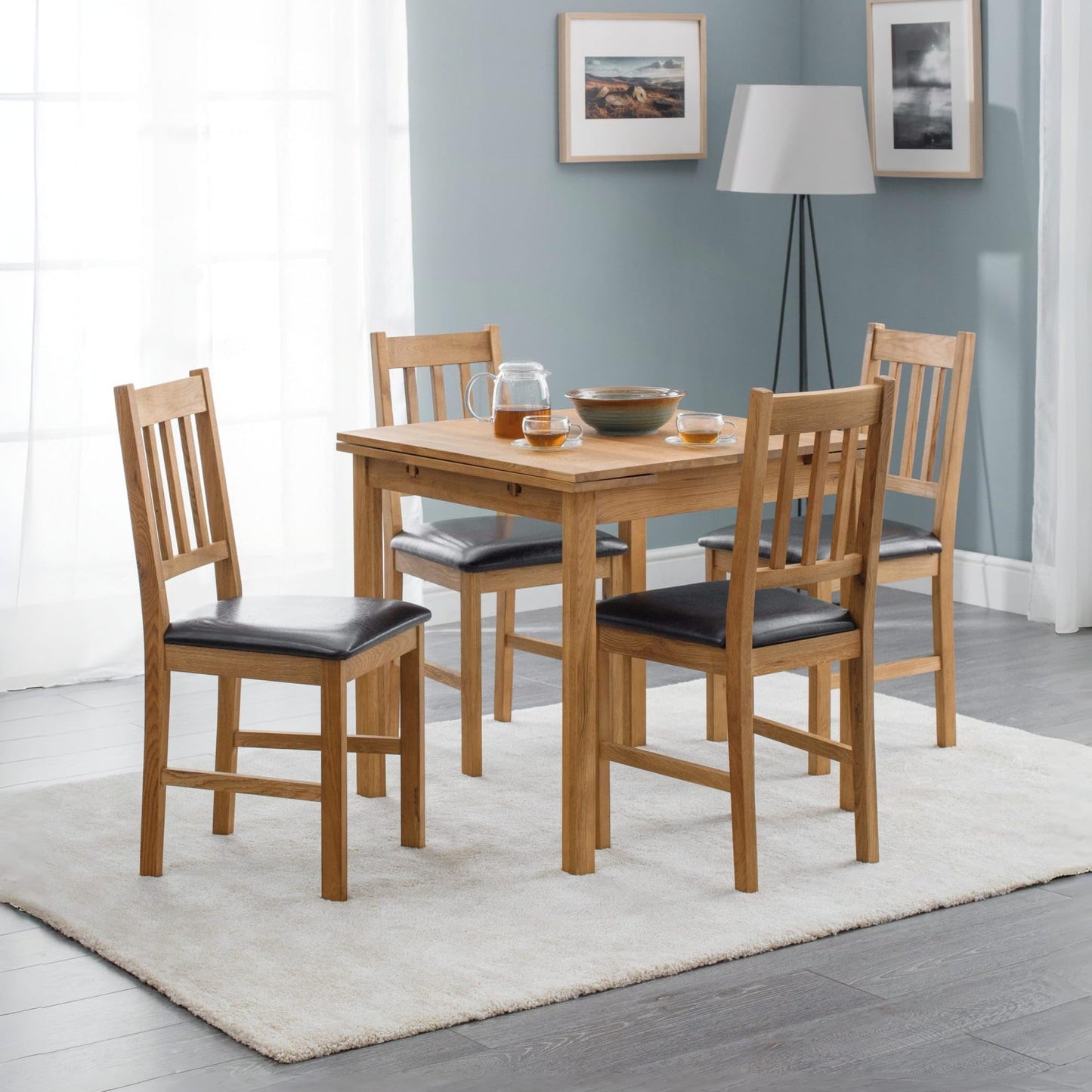 Julian Bowen Coxmoor Extending Dining Table, Oak