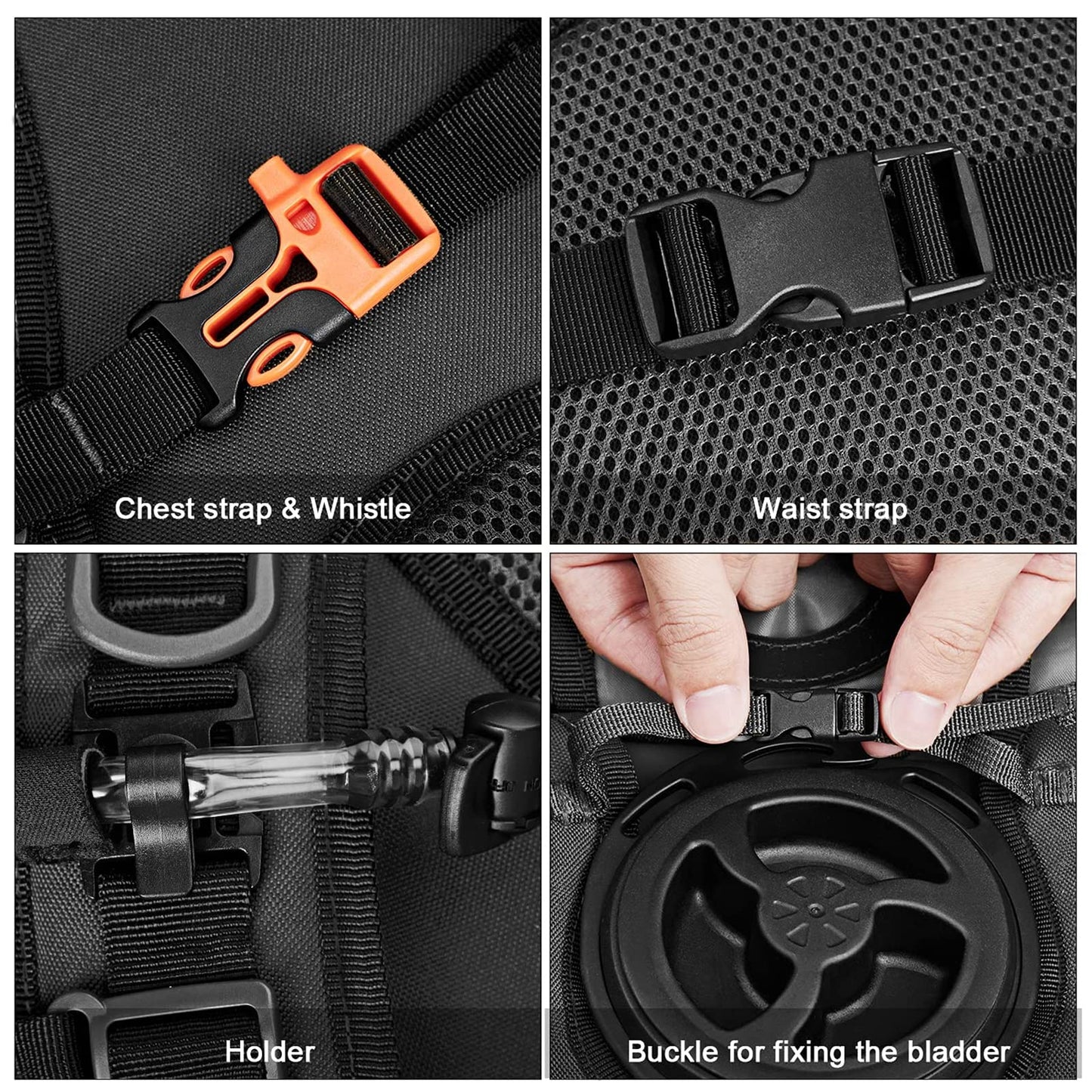 G4Free Military Hydration Backpack with Upgraded 2.5L Bladder Pack for Hiking, Cycling, Walking and Climbing