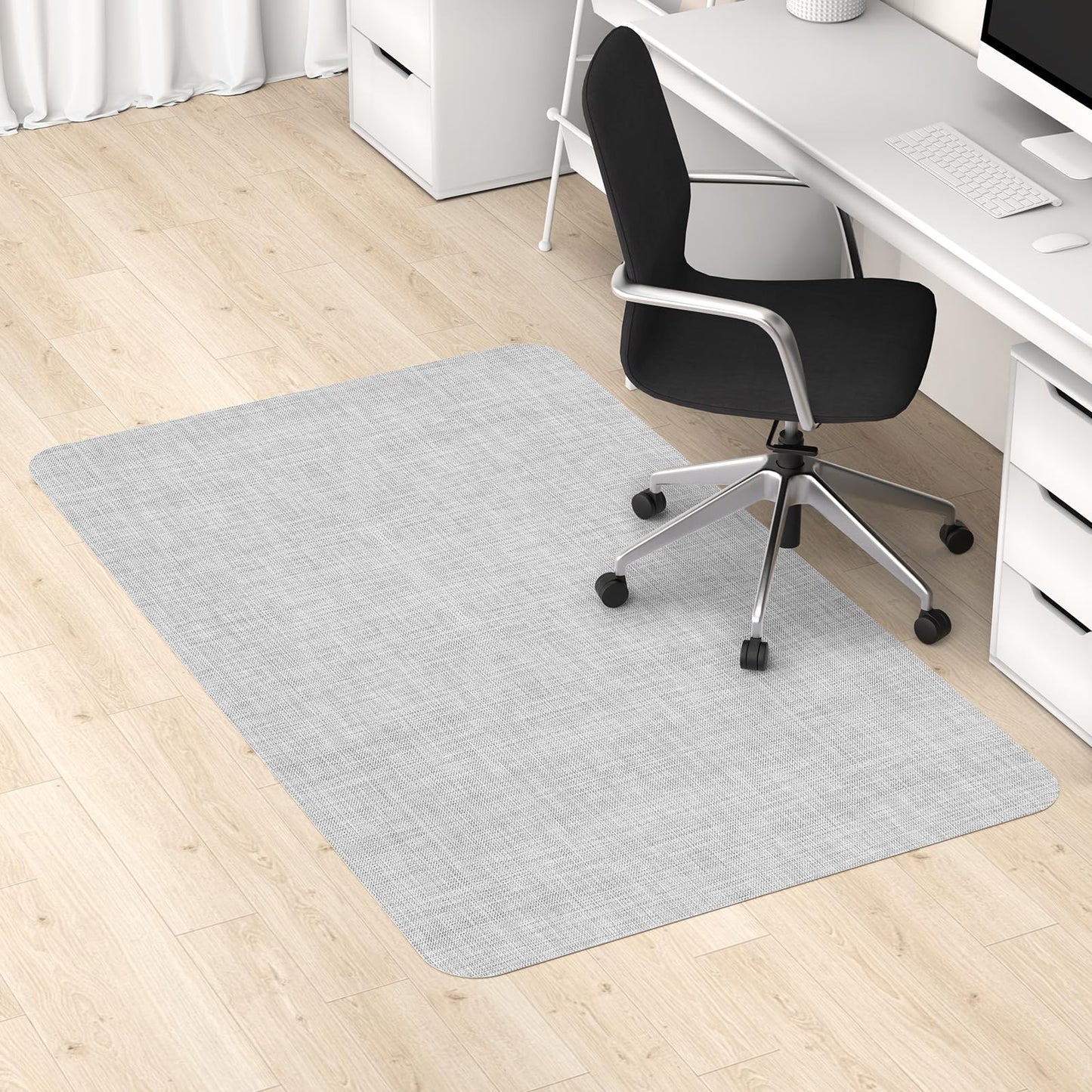 Blvornl Office Chair Mat for Hardwood Floor, 45"x 53" Desk Computer Chair Mat for Hard Wood and Tile Floor