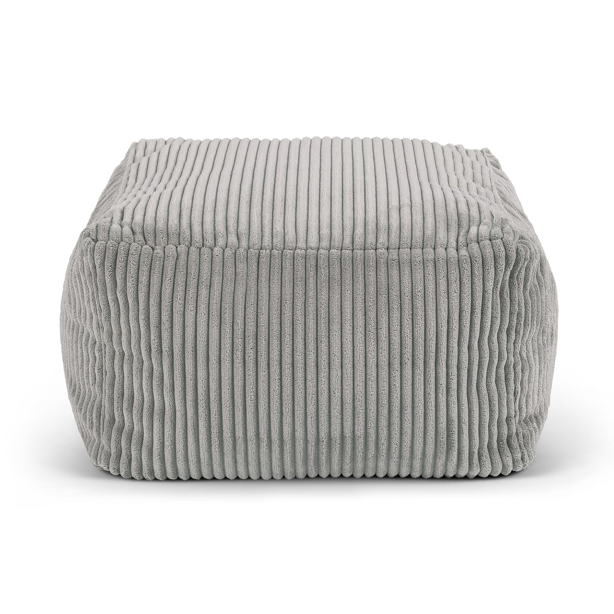icon Amara Small Cord Bean Bag Footstool with Filling Included, Grey