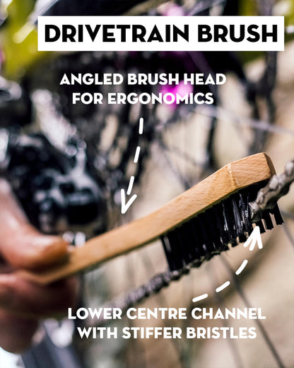 Peaty's Bicycle Brush Set Single