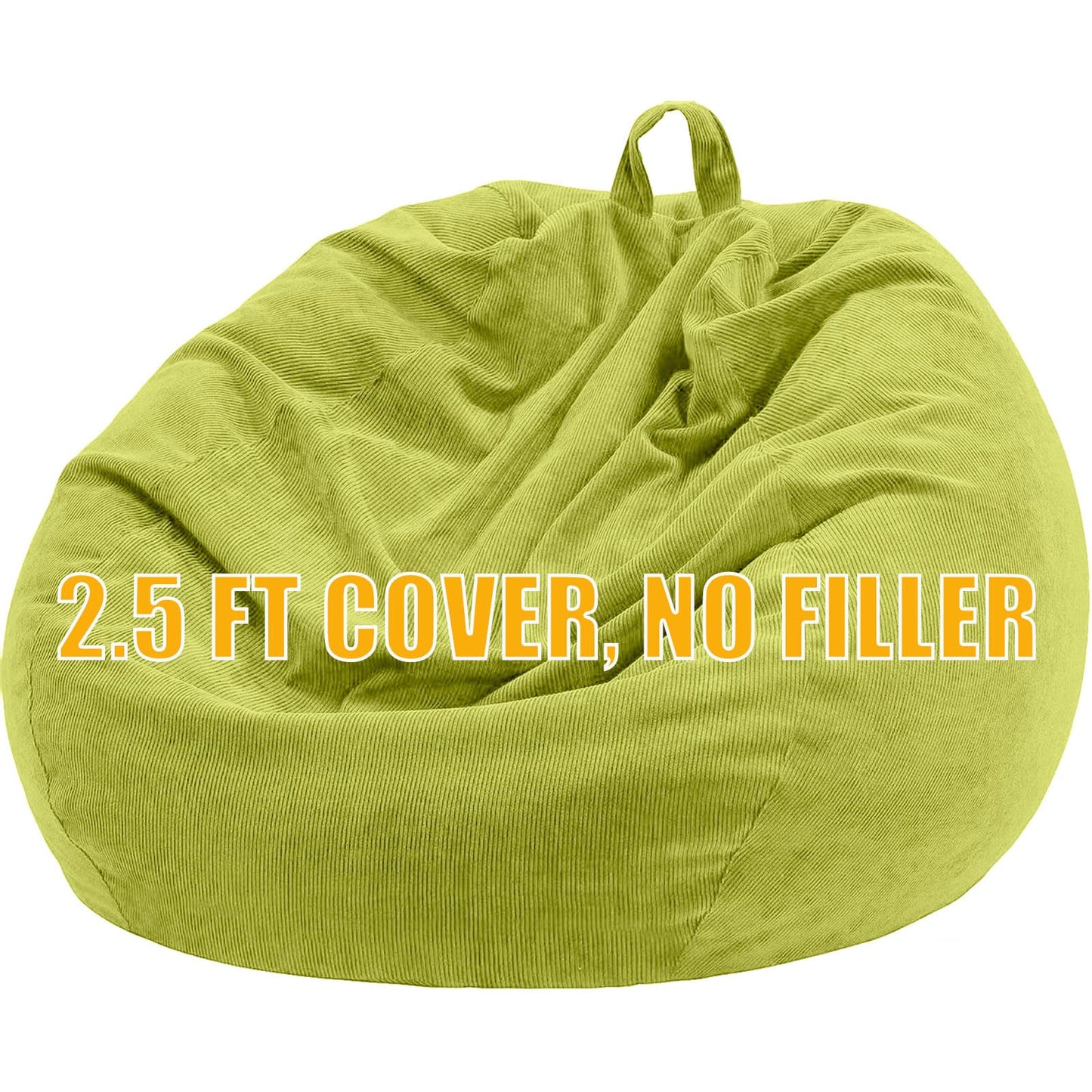 Nobildonna Bean Bag Chair Cover (No Filler) for Kids Beanbag Stuffed Animal Storage Without Filling Plush Toys Holder and Organizer Soft Premium