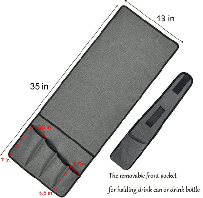 Spacmirrors KOSTOO Sofa Armrest Organizer Couch Arm Chair Caddy Sofa Cover Storage Holder for Remote Control Magazine Book Smart Phone Tablet Drinks