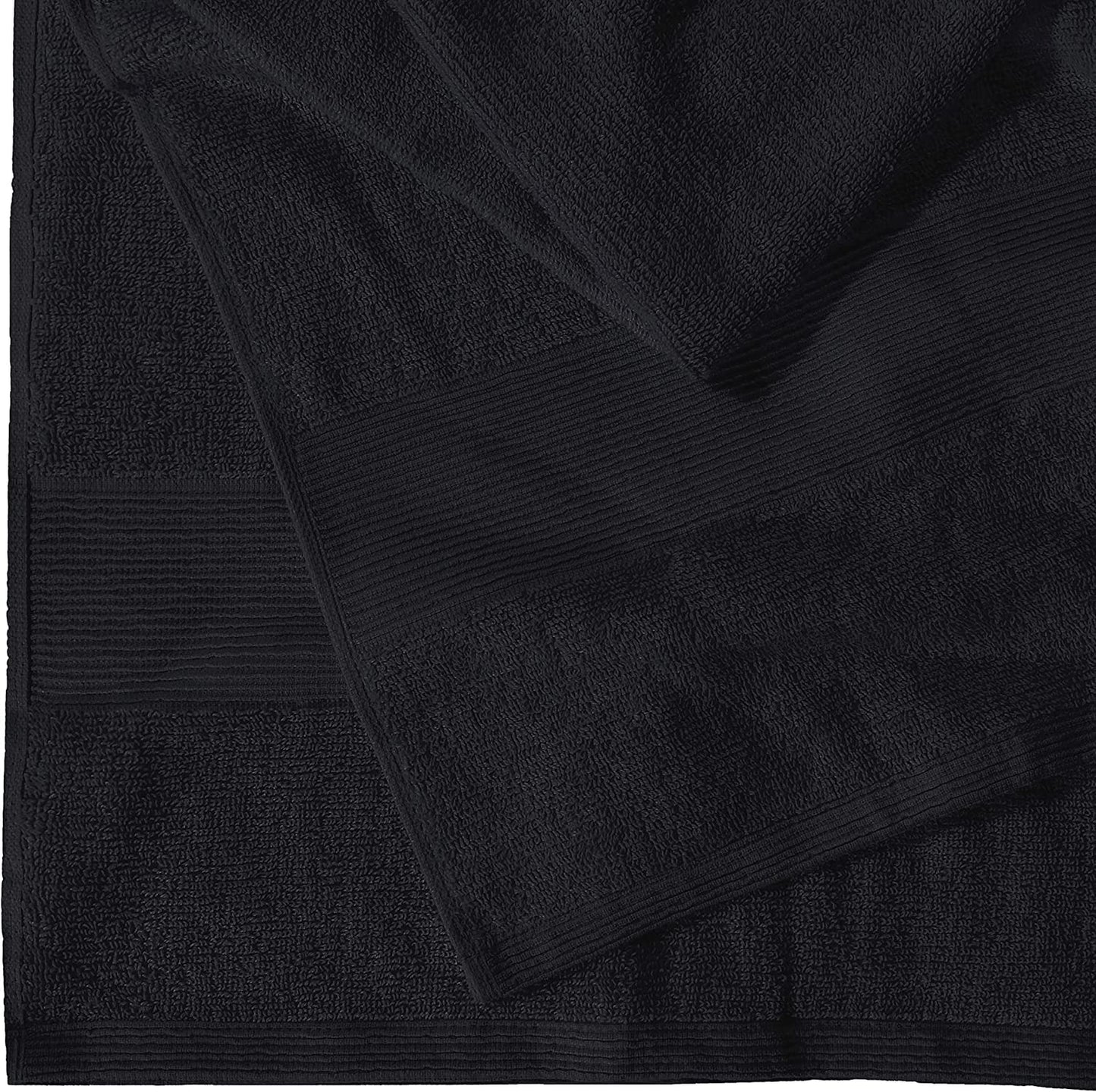 Textile Do Extra Large Super Jumbo Bath Sheet Towel 100% Egyptian Cotton XL Bath Sheets(100 x 200 cm-600 GSM) (Black)